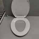 Toilet Seat Elongated,Toilet Seat with Quick-Release And Quick-Attach, Plastic Toilet Seat with Soft Close,Easy Install and Clean - White
