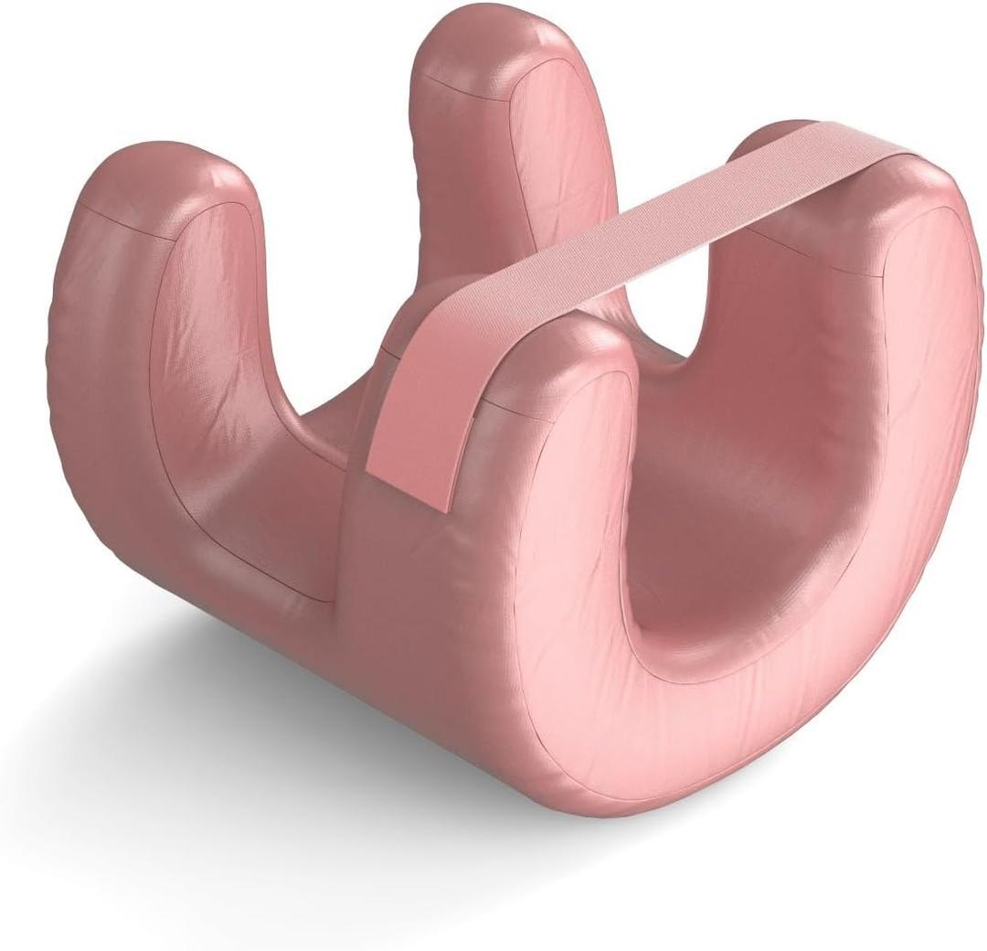 Anti-Wrinkle Beauty Sleep Pillow  Memory Foam for Side Sleepers & Skin Care, Ergonomic Neck Support with Silk Satin Fabric (Pink)