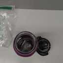 Lifefactory 22-Ounce Glass Water Bottle with Active Flip Cap and Protective Silicone Sleeve, Plum