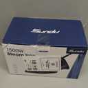 Sundu Steam Iron for Clothes with Rapid Heating Ceramic Coated Soleplate, 1500W with Precise Thermostat Dial, SelfCleaning, AutoOff, 15.21oz Water Tank for Home Clothes Ironing Use, Blue