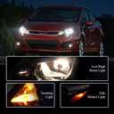 Left Driver Halogen Headlight Assembly Compatible with 2012-2017 Kia Rio