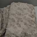 UGG Adalee Faux Fur Throw Blanket, Luxury Cozy Fluffy Blanket for Living Room or Bedroom, Decorative Double-Sided Fuzzy Throw, Machine Washable Spring Decor, 50-inch x 70-inch, Oyster Brown