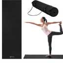 Gaiam Essentials 1/4" Thin (6mm) Yoga & Pilates, Fitness & Exercise Mat with Easy-Cinch Carrier Strap Cusion Support For Fitness and Gym Workouts