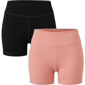 INNERSY Girls' Athletic Biker Shorts Size 8-16 Years Gymnastics Volleyball Dance Shorts (XL)