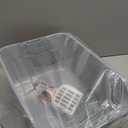 Cat Litter Box with High Sides Anti-Splashing for Indoor Cats Low Entry Kitty Litter Boxes (Grey)