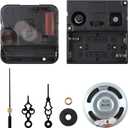 Fenteer Clock Movement Mechanism Quartz Kit with 7" Black Minute Hands 0.83" Thick Dial