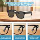 2 x 100PCS Full Blackout LED Light Blocking Stickers for Ray-Ban Meta Wayfarer/Skyler/Headliner/RayNeo V3 with Case & Tweezer, Complete Privacy, Note: Camera Function Will Be Disabled