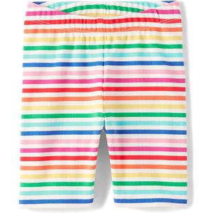 Gymboree Girls' and Toddler Bike Shorts (2T, Rainbow Strip)