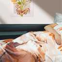 AceThrills Girlfriend Gifts for Girlfriend for Her, Wife Ideas for Wife Gift, Anniversary Blanket Gifts for Women - 50"  60" Otter Blanket (Light Orange)