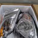 Replacement for Prius 2006-2009 Headlight Assembly Projector Chrome Left and Right Side Pair
