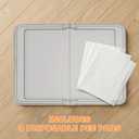 PawHut Pee Pad Holder 34" x 24.5", Foldable Indoor Potty Tray for Dogs, Large Training Pad Holder, Includes 3 Pee Pads, Anti-Slip & Easy to Clean