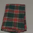 AQOTHES Pack of 2 Christmas Plaid Decorative Throw Pillow Covers Scottish Tartan Cushion Case for Farmhouse Home Holiday Decor Red and Green, 20 x 20 Inches