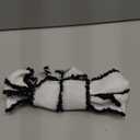 Christmas Wreath Bow Large White Halloween Tree Topper Bow, Burlap with Black Polyester Edge Gift Bow for Christmas Wedding Party Holiday Home Indoor Outdoor Decoration