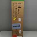 14 inch Twin Bed Frame with Rounded Corner Legs and Headboard Hole Mattress Slide Stopper 3500 LBS Heavy Duty Support Metal Platform,No Box Spring Needed, Noise Free, Easy Assembly