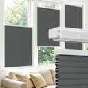Allesin zen No Drill Top Down Bottom Up Cellular Shades,Grey,23" Wx64 H | TDBU Blackout Blinds for Indoor Windows,Cordless Honeycomb Shades for Home,Easy to Install Thermal Insulated