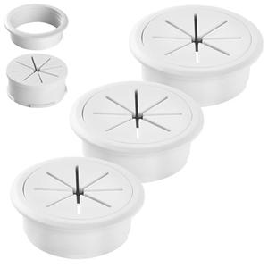 Desk Grommet 2 Inch (50 mm)1 peice, Desk Hole Cover for Cables White, ABS Plastic Grommet Hole Cover for Wires Cables Through The Countertop by XIOGZAXI