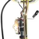 YHTAUTO Electric Fuel Pump with Sending Unit Compatible with Ford E-150 E-250 E-350 E-450 Club Wagon Econoline Super Duty, Center Tank, W/2 Tube Ports