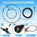 2 Sets Fan Misters Kit for Outside Fan Misting 33ft 8 Nozzles for Cooling Outdoor Multi Nozzle Spray Ring for Patio Backyard Pavilion Swimming Pool Courtyard Barbecue Accessories Party