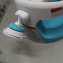 Ingenuity My Bath Seat for Sit-Up Baby Bathing, Sure & Secure Suction Cups, ASTM Safety Tested & Approved, Backrest for Assisted Sitting, Easy Setup & Storage, Aqua