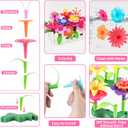 CENOVE Toddler Toys for 3 4 5 6 7 Year Old Girls and Boys,Flower Garden Building Toy with Carry Box, STEM Toys for Preschool Children Educational Activity
