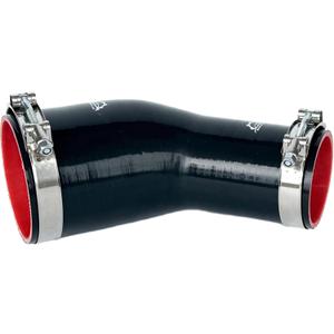 45 Degree 3" to 4"(76-102mm) Elbow Coupler Silicone Hose With Stainless Steel T-Bolt Clamp - High-Temp 4-Ply Reinforced Design for Automotive Turbo/Intercooler/Intake Piping/Industrial Hydraulic