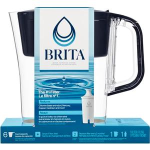 Brita Soho Black Pitcher Water Filtration System