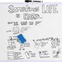 Mr. Pen- Magnetic Whiteboard Dry Erase, 18x24 Inches, Dry Erase Board with Black Fine Point Marker, Magnetic White Board for Students, Home, Office and Classroom