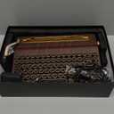 YUNZII QL75 Wireless Typewriter Hot Swap Retro Mechanical Keyboard,Punk Round Keycaps,RGB Backlit QMK/VIA Programmable, Multi-Device Keyboard with 2.4GHz/Type-C/BT5.0 (Wood, Onyx Switch)