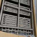 3-Drawer Storage Organizer Unit with Top Shelf and Cutout Handles