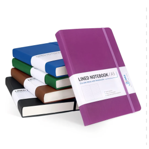 5 Pack Hardcover Journal Notebooks for Work 320 Pages A5 Thick Journals Bulk 5.8 x 8.4 Inch 100 GSM Paper College Ruled Notebooks for Writing, Journaling, Note Taking
