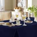 Fitable Navy Tablecloths for 6-8 Foot Tables, 6 Pack - 70 x 120 Inches - Reusable and Washable Table Clothes, Polyester Fabric Table Covers for Wedding, Party, Banquet