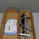 Selkie Pressure Washer Extension Wand Upgrade Power Washer Lance with Spray Nozzle Tips,30,90,120 Curved Rod, 1/4Quick Connect, Replacement for Anti-Leaked Ring 4000 PSI (97INCH)