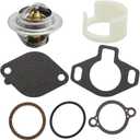 807252T5 Thermostat Kit 160 Degree and Gaskets Sleeve, Replacement for Mercruiser V-6 and V-8 3.0L 4.3L 5.0L 5.7L 6.2L 7.4L 8.2L 350 Mag, Replaces 807252Q5