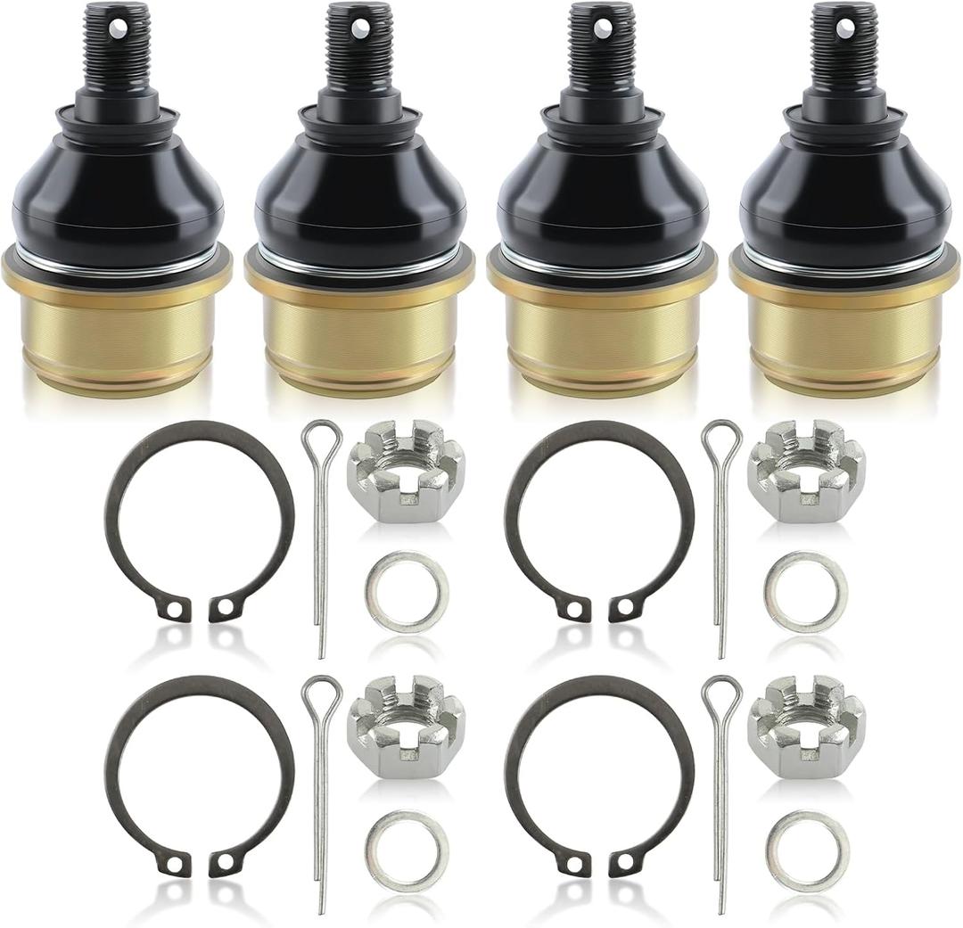 MOTOALL Upper/Lower Ball Joint kit Fit for Honda TRX 420/450 / 500/650 / 680 Foreman Rubicon Rincon 1998 1999 2000-2017 51375-HP5-601 Pack of 4