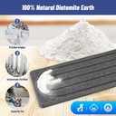 Faucet Mat for Kitchen Sink, Diatomite Stone Drying Mat & Sink Protector, Prevent Moisture, Quick-Dry Splash Guard for Kitchen & Bathroom Counter, Dark Grey, 23.6" x 3.9"