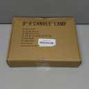 brianvikey 4 Pack Electric Window Candle Lamp with Pewter Plated Base, Christmas Window Candle Light On/Off Switch C26 7 Watt Bulb for Home Decor Holiday Party Christmas