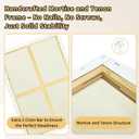 2-Pack Stretched Canvases 70x100cm (23 1/2inch x 39 1/3inch) 13.4oz (380gsm) Triple Gesso Primed, Warp-Resistant Large Pre-Stretched Canvas for Oil Painting & Gallery-Quality Acrylic Art, 2PK - 28"x40"