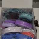 iClever Kids Headphones for School K-12, 85dBA Safe Volume, Tangle Free, 3.5mm Jack, HD Stereo, Swivel Foldable Kids Headphones with Cord for Classroom/Student/Tablets/Laptop, Bulk 5Pack (Colorful)