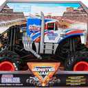 Monster Jam, Lucas Stabilizer Monster Truck, Detailed Metal Injection Moulded Vehicle for Playing and Collecting in 1:24 Scale Toy for Children Aged 3+