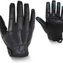 Tactical Gloves for Men -Touch Sreecn Fingers, Anti-Slip Palm,Lightweight and Breathable Ice Silk for Outdoor Sport Work Riding (X-Large, Black)