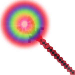 ArtCreativity Light Up Swivel Spinning Pixel Wand, 13.5 Inch LED Spin Toy for Kids, Batteries Included, Great Gift Idea for Boys and Girls, Unique Birthday Party Favor, Carnival Prize (Medium)