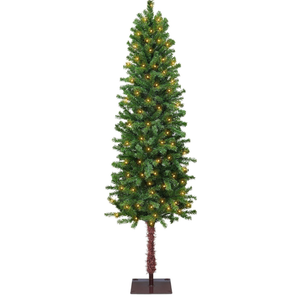 5 Ft Alpine Artificial Christmas Tree with Thick 455 Classic Pine Branch Tips, 120 Warm White Lights, Metal Stand UL Plug Fire-Resistant Slim Xmas Pencil Tree for Holiday Home Indoor Decoration 5 Ft Alpine Artificial Christmas Tree with Thick 455 Classic Pine Branch Tips, 120 Warm White Lights, Metal Stand UL Plug Fire-Resistant Slim Xmas Pencil Tree for Holiday Home Indoor Decoration