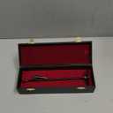 Miniature Microphone with Case Mini Musical Instrument Microphone Replica Model Fit for 1:6 Action Figures Dollhouse Accessories Home Decoration Ornament (Black, (Adjustable) 7.87"-11.41")