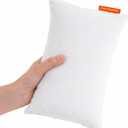 Pipsqueak Microfiber Pillow - Small, Mini, Tiny - 11 x 7 in - Perfect for Travel, Cars, Airplanes, Camping, Dogs, Toddlers, Kids, Lumbar, Knees and Neck - Ages 2 Yrs and Up (White)