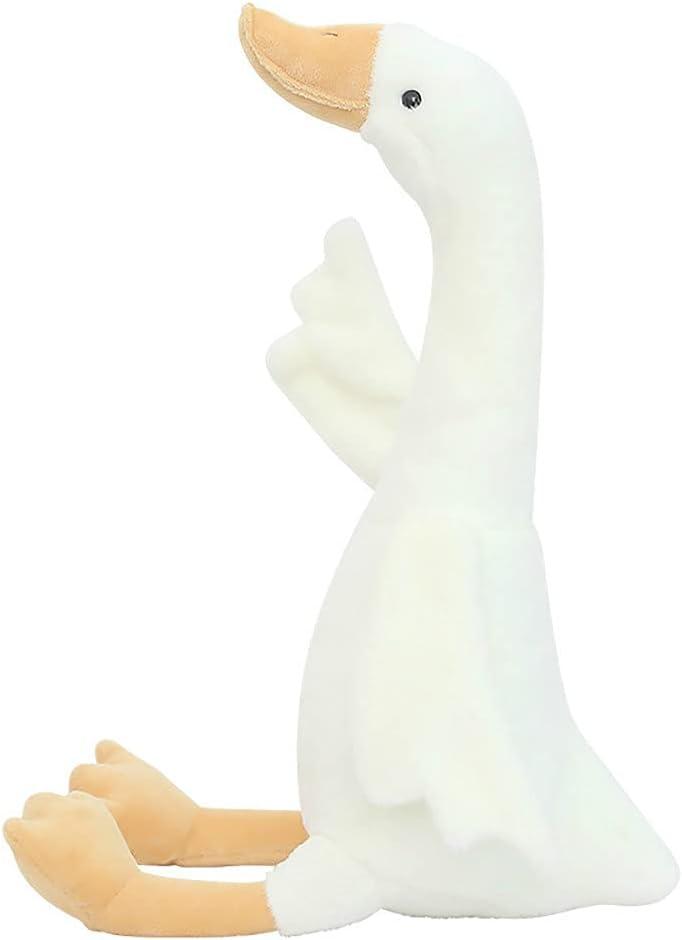 19.7" Goose Stuffed Animal Plush Toy,White Swan Stuffed Animal Toy Gifts for Kids