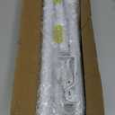 Decorative Curtain Rods for Windows 28 to 48 inch - 1 Inch Heavy Duty Curtain Rods Set,Adjustable Drapery Rods with Bracket for Curtains & Drapes - White
