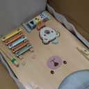 WOODMAM Wooden Baby Walker, Adjustable Speed Baby Push Walker for 1 Year Old, 10in1 Montessori Walker for Boys & Girls, Toddler SittoStand Learning Toy with Detachable Busy Board