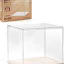 Rowood Display Box,Dustproof Acrylic Display Case for Miniature House Kit,Book Nook,3D Puzzle(11.3x9.3x9.6inch)