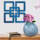 Weysat Wall Mount Home Mirror, 2 Pieces Silver Square Decorative Mirror for Bedroom, Living Room, Bathroom, 11.8 x 11.8 inches