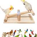 Wooden Balance Bird Seesaw Professional Parakeet Toys Cockatiel Toys Training Tool for Bird Perch Accessories